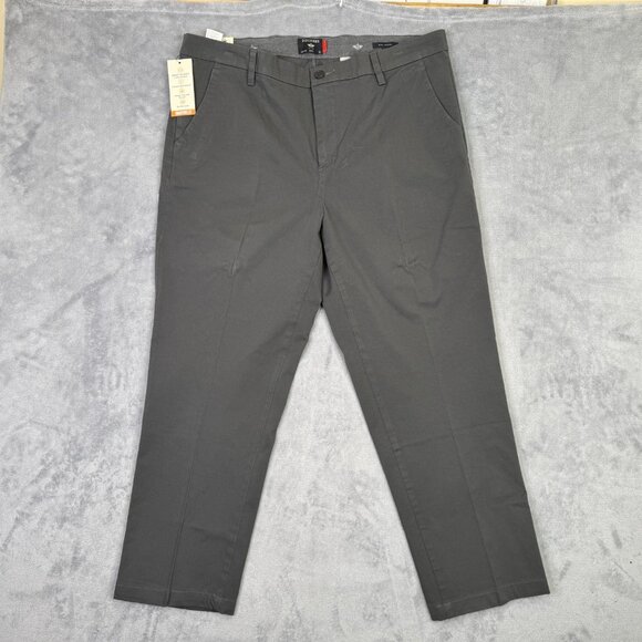 Dockers Workday Khaki Pants Mens 38x30 Gray Straight Fit Smart Flex Stretch NWT - Picture 5 of 13